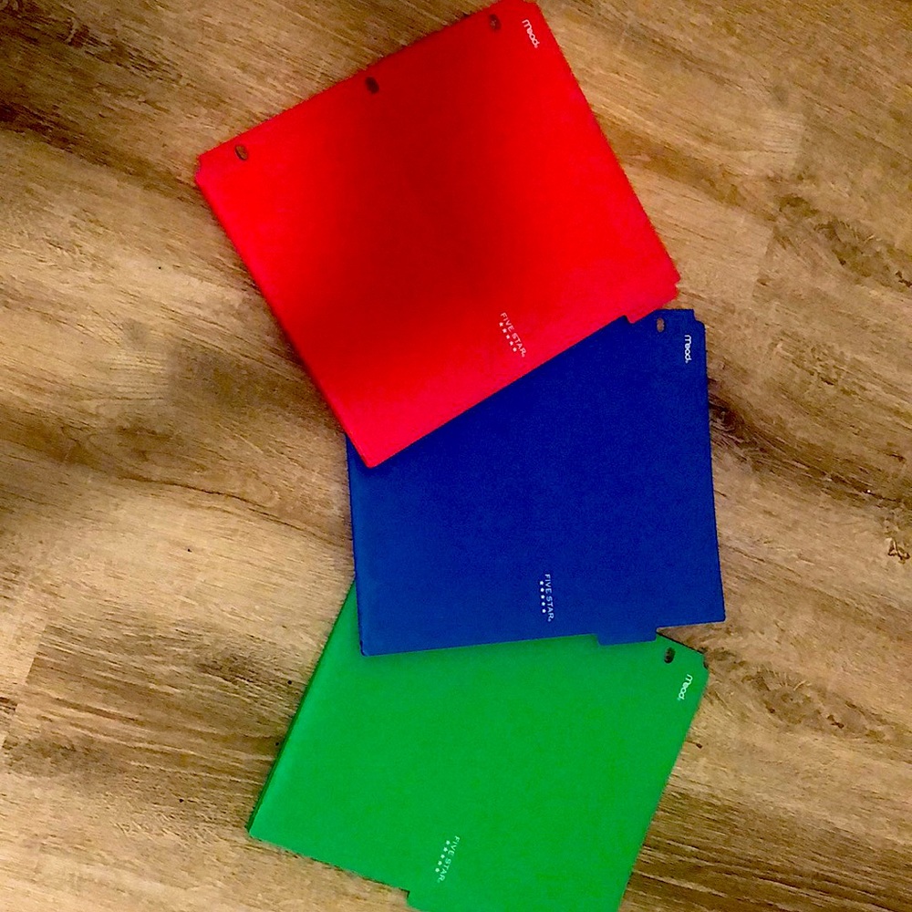 I am selling three Five Star mead folders